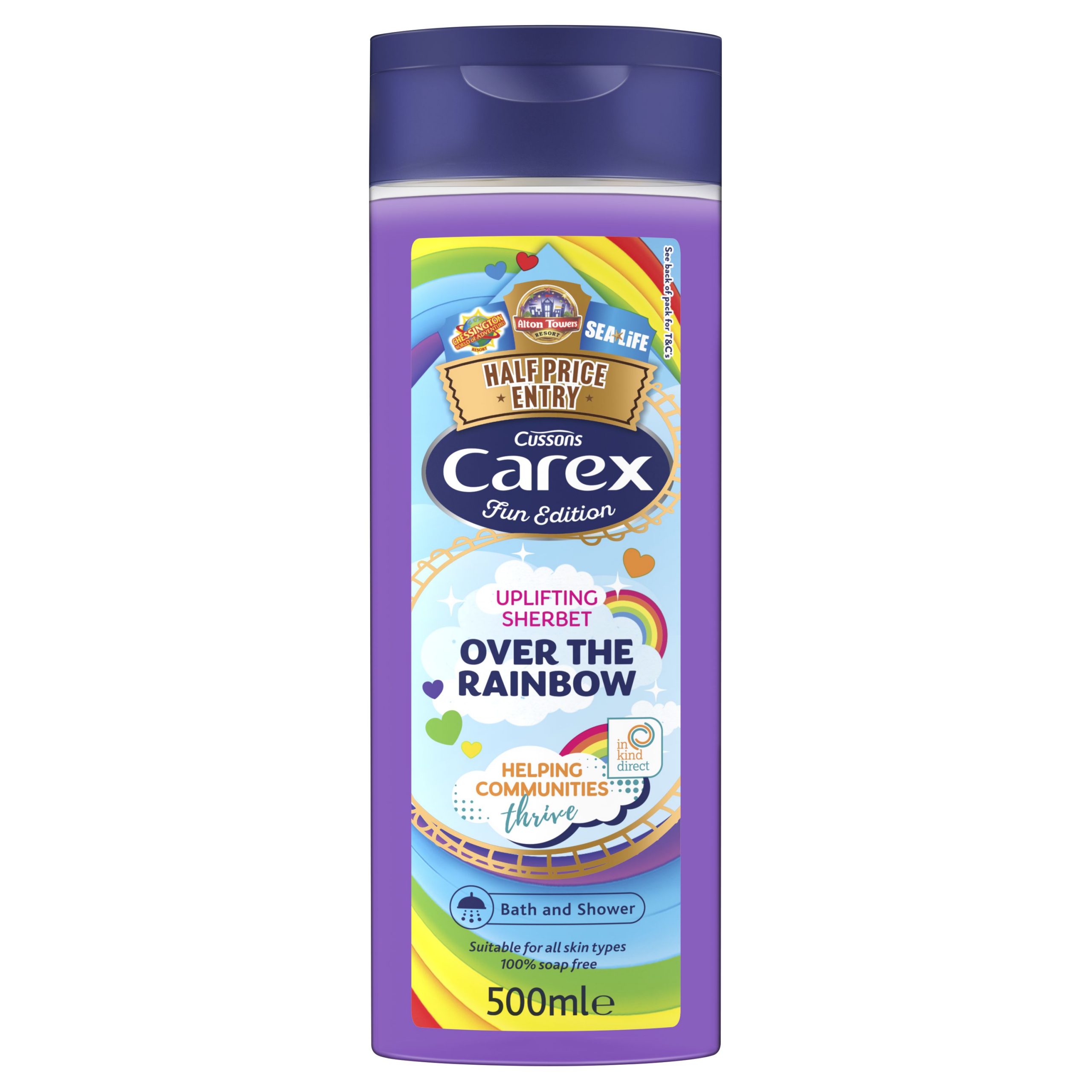 CUSSONS CAREX SHOWER CREAM OVER THE RAINBOW 500ml